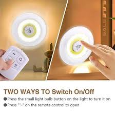 3 piecesWireless Makeup Mirror & cabinet light (Remote control With Adjustable intensity)